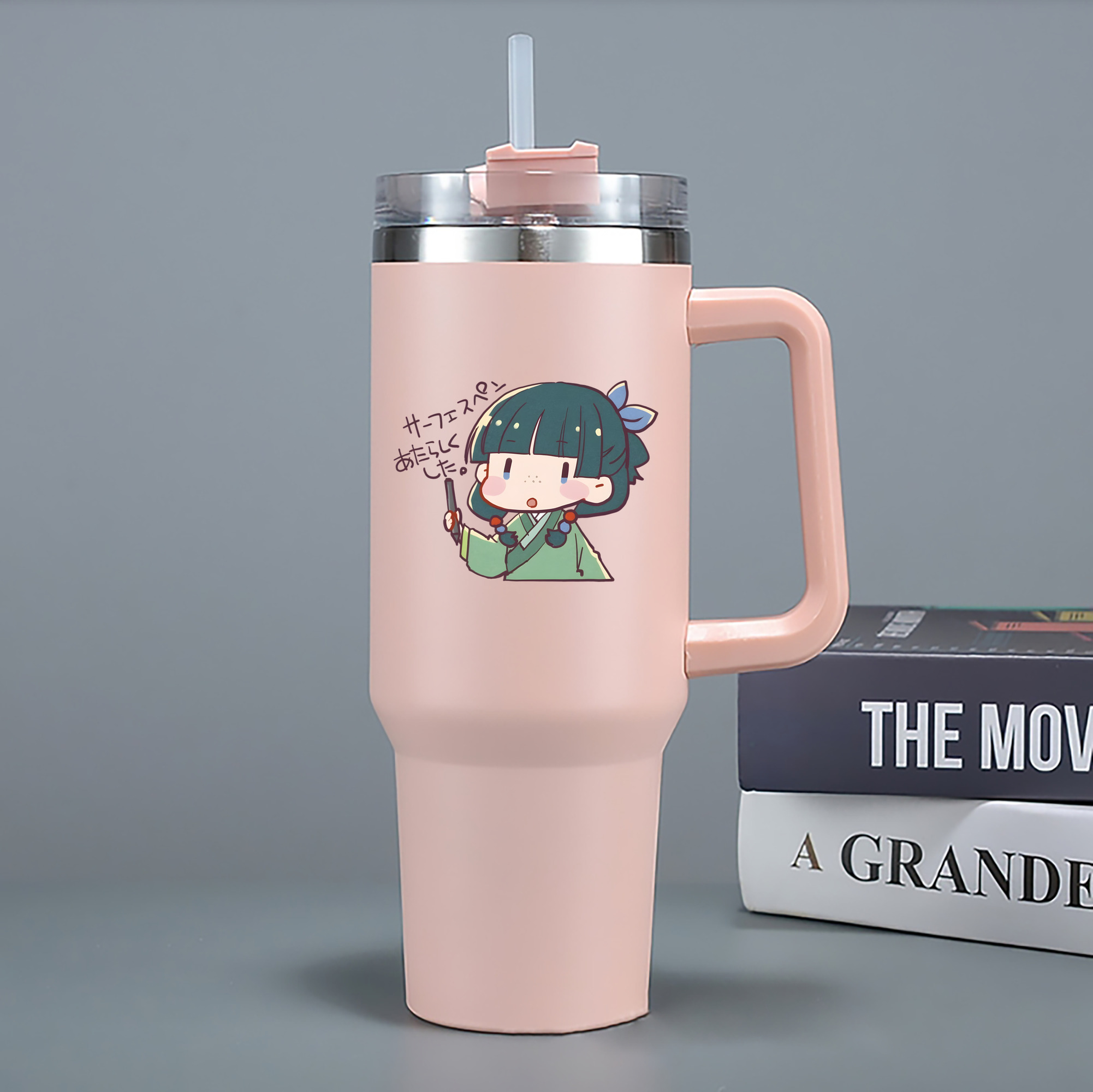 （画像用） 薬屋のひとりごと The Apothecary Diaries 1200mL車用タンブラー - クリスタルステッカー（プラスチックストロー付き）